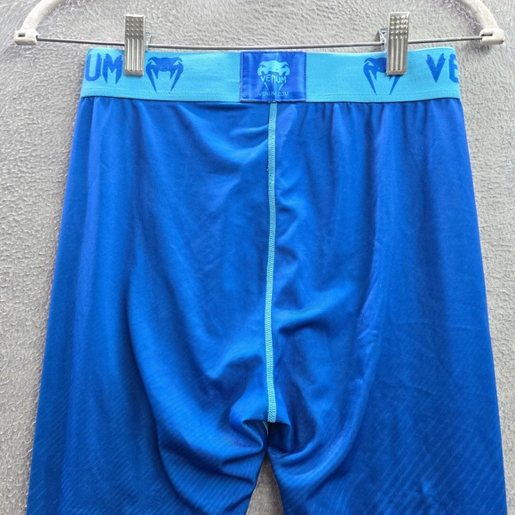 Venum Men Activewear Pants Large Blue Fusion Compression Leggings MMA 28" Inseam - Picture 7 of 9